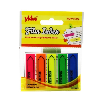 Zeige Details für Post-it Rechteckige Marker, 5 Leuchtfarben, Größe 45 × 12 mm, 125 Blatt – Yidoo Modell SN5095-D Bild von Post-it Rechteckige Marker, 5 Leuchtfarben, Größe 45 × 12 mm, 125 Blatt – Yidoo Modell SN5095-D