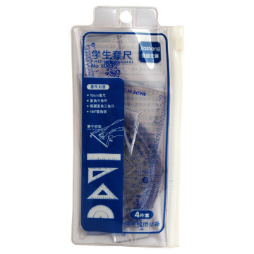 Show details for Engineering Drawing Set: 2 Triangles + Protractor + Ruler 15 cm Picture of Engineering Drawing Set: 2 Triangles + Protractor + Ruler 15 cm