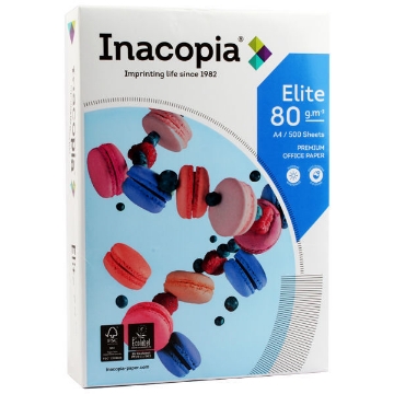 Show details for A4 Photocopy Paper Pack, White 500 Sheets 80 gsm - Inacopia Elite Picture of A4 Photocopy Paper Pack, White 500 Sheets 80 gsm - Inacopia Elite