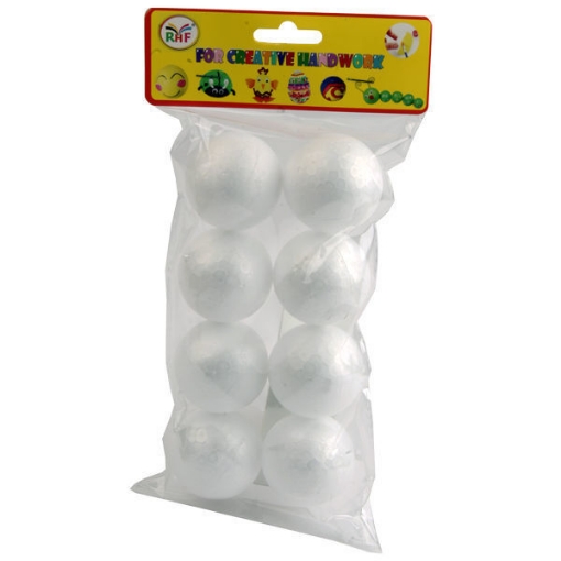 Imagen de Pelota de espuma, blanca, 5 cm, bolsa con 8 unidades – Simba Modelo Y-004