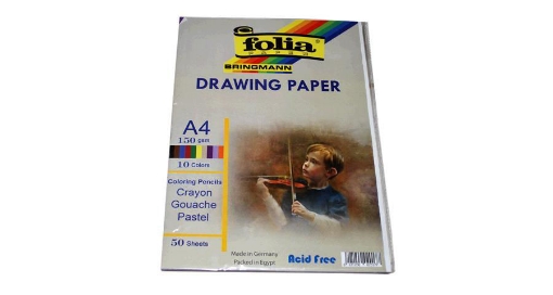 Image de Pack de 50 Feuilles de Papier Couleur 150 g A4 - Folia