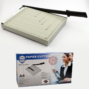 مقص ورق معدن برايت اوفيس Image de Coupe-papier A4 en métal – Fournitures de bureau verticales 8294