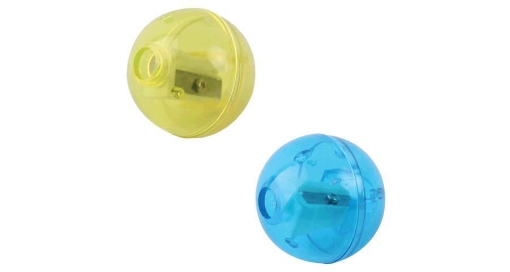 Picture of Plastic Sharpener Multicolor with Single Hole and Sharp Metal Blade in Spherical Shape - Ark 565