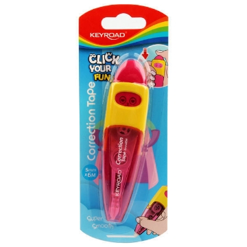 Mostrar detalles de Cinta Correctora con Cierre 5 mm × 6 m, 1 Unidad en Tarjeta – Modelo Keyroad KR972101 Imagen de Cinta Correctora con Cierre 5 mm × 6 m, 1 Unidad en Tarjeta – Modelo Keyroad KR972101