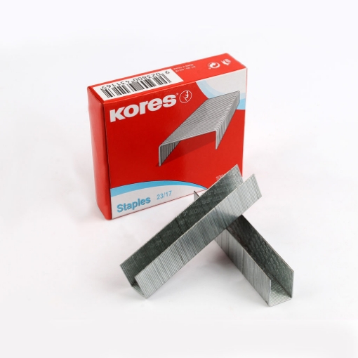 Picture of Stainless Steel Staples, 23/17, 1000 pcs Kores model 43116