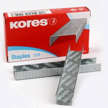 Mostrar detalles de Grapas originales, caja roja, 23/8, modelo Kores 43112 Imagen de Grapas originales, caja roja, 23/8, modelo Kores 43112