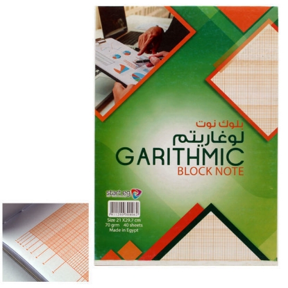 Picture of Garithmic Block Note 70 gm 40 Sheets A4 – Start