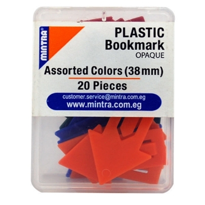 Picture of Set of Plastic Paper Clips Opaque Arrows 38mm - Mintra 95890