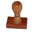 Picture of Simple stamper Plain rectangular and round wood