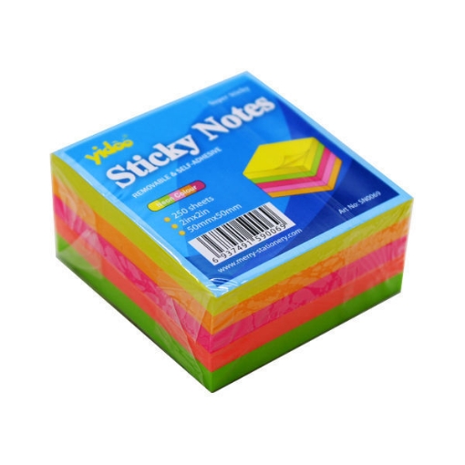 Bild von Yidoo Haftnotizen 5 Farben 50 × 50 mm 250 Blatt Modell SN0069