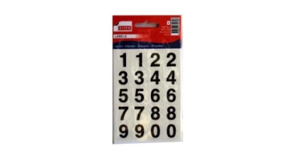 Picture of Self-adhesive Numbers Stickers 20 Pieces on 5 Sheets - Tanix 402