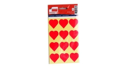 Picture of Children's Hearts Sticker 12 Pieces on 5 Sheets - Tanix