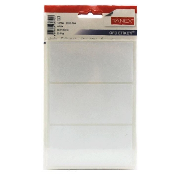 Show details for Handwriting Label white 10 sheets (100 * 48 mm) A5/3 Tanex Model OFC124 Picture of Handwriting Label white 10 sheets (100 * 48 mm) A5/3 Tanex Model OFC124