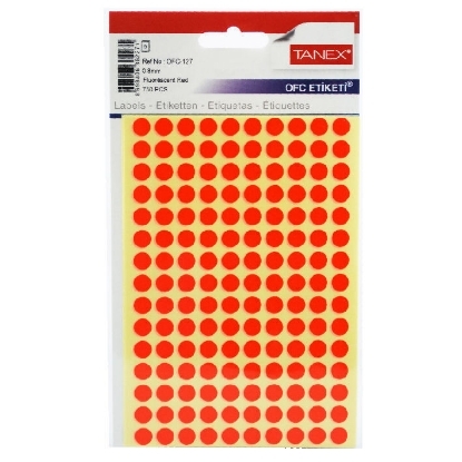 Picture of Multi-Color Round Adhesive Office labels 0.8mm, 5*150 - Tanex OFC-127