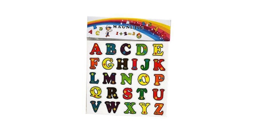 Picture of Multi-color English Letters and Numbers Chalkboard Magnet - SDX11005