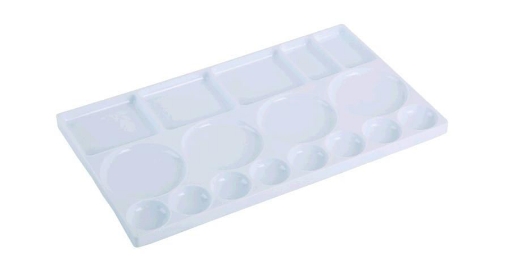 Picture of White Plastic Color Palette 17 Rectangular Eyes - Ark 314