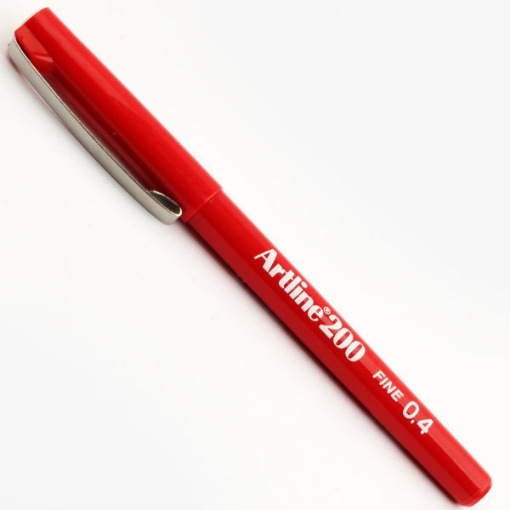 Picture of Felt Tip Pen, 0.4mm Red - Art Line EK-200N