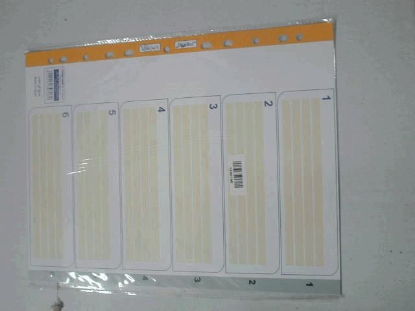 Picture of فواصل أرقام  1 - 6 PVC A4	