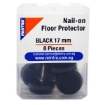 Picture of Round Nail-on Floor Protector 1.7 cm Black - Mintra