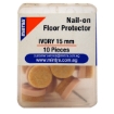 Picture of Ivory Nail on Floor Protector 15mm 10 Pieces - Mintra