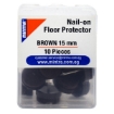 Picture of Round Nail- on Floor Protector 15mm, Brown 10 Pieces – Mintra 96007