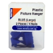 Picture of Plastic Hanger Blue 2 Pieces 4 Nails - Mintra 96456