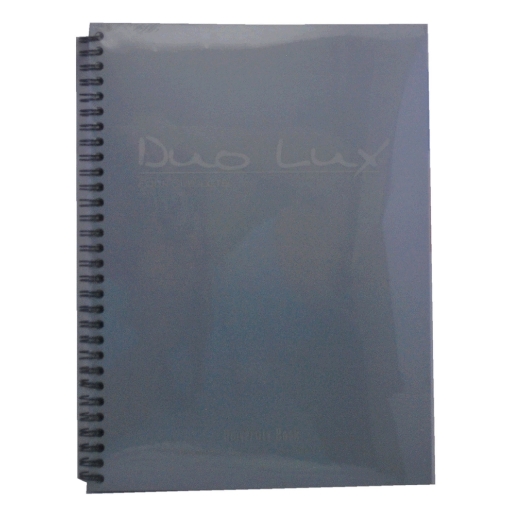 Image de Cahier universitaire dou lux relié 100 pages lignées couverture en plastique 19 x 26 cm Mintra