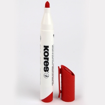 Mostrar detalles de Marcador para pizarra blanca punta redonda rojo Kores Modelo 20837 Imagen de Marcador para pizarra blanca punta redonda rojo Kores Modelo 20837
