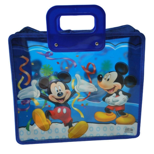 Image de Grand Sac en Plastique pour Enfants avec Poignée - Formes Disney