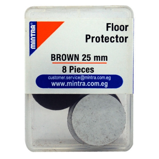 Picture of Round Double-Sided Floor Protector25 mm brown 8 pieces  - Mintra 96002