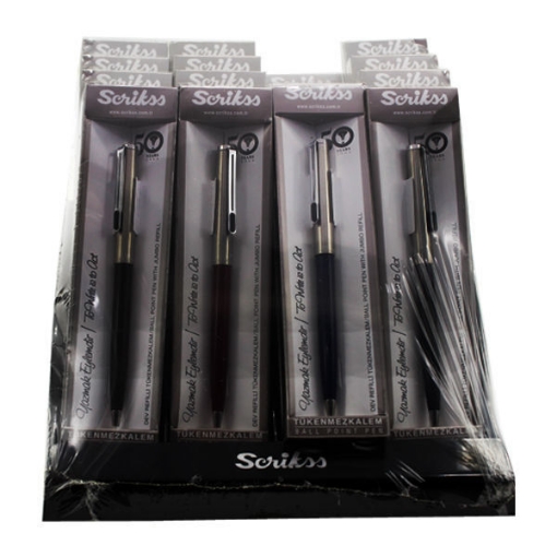 Image de Stylo à bille vintage en boîte 77M multicolore - Scrix 52850