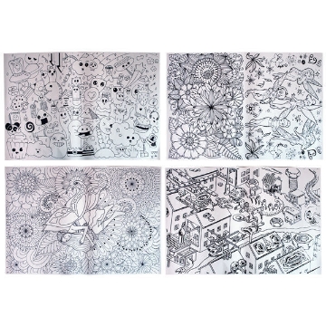 Zeige Details für Bristol Malbrett Mandela Zeichnungen 70 x 100 cm Bild von Bristol Malbrett Mandela Zeichnungen 70 x 100 cm