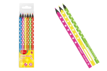Mostrar detalles de Lápices de Colores Neón Keyroad, 6 Colores, Forma Triangular, Modelo KR971870 Imagen de Lápices de Colores Neón Keyroad, 6 Colores, Forma Triangular, Modelo KR971870