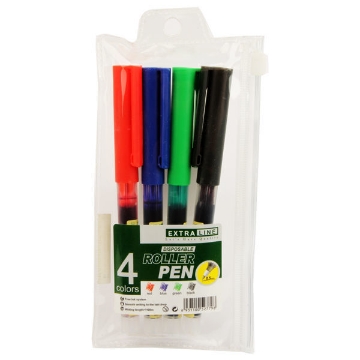 Mostrar detalles de Juego de 4 Bolígrafos Roller 0.5 mm Azul, Negro, Verde, Rojo - Línea Extra C2149 Imagen de Juego de 4 Bolígrafos Roller 0.5 mm Azul, Negro, Verde, Rojo - Línea Extra C2149