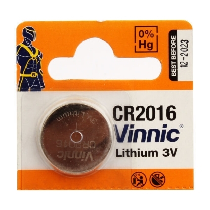 Picture of Lithium Watch Batteries, 3 Volt - Vinnic Alkaline CR2016