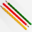 Bild von Set aus 6 Jumbo-Dreikant-Bleistiften HB mit Radiergummi - Keyroad Modell KR971720