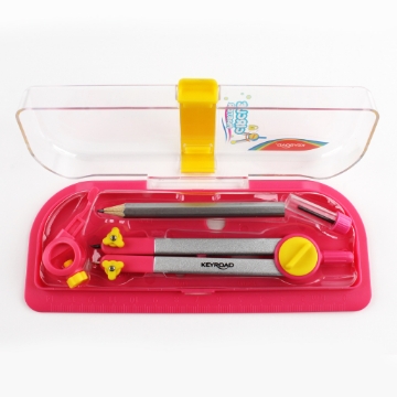 Mostrar detalles de Compás de plástico con punta de grafito + lápiz en caja modelo Keyroad KR971845 Imagen de Compás de plástico con punta de grafito + lápiz en caja modelo Keyroad KR971845