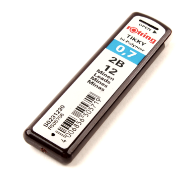 Show details for 2B 0.7 mm Pencil Lead Case - Rotring Picture of 2B 0.7 mm Pencil Lead Case - Rotring