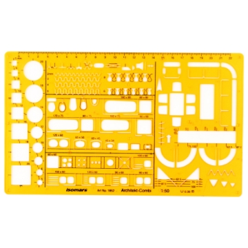 Mostrar detalles de Plantilla de Muebles 50:1 - Isomars M1852 Imagen de Plantilla de Muebles 50:1 - Isomars M1852