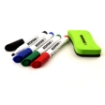 Picture of Whiteboard marker Set round 4 colors + White board eraser kores Model 20863