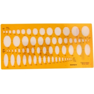 Show details for Drawing Templet Oval 20,30,40,50 - Isomars 1838 Picture of Drawing Templet Oval 20,30,40,50 - Isomars 1838