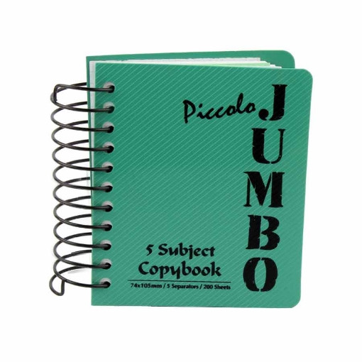 Picture of Notebook Single wire jumbo piccolo 200 sheets 5 x5 cm A7 Mintra