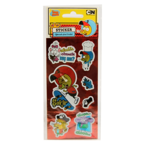 Picture of Metallic sticker cartoon shapes Model KRL004A