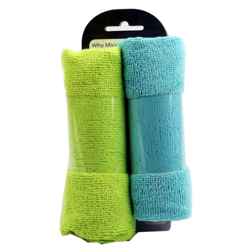 Picture of Pack of 2 Colored Terry Home Microfiber Towel, 40 x 40 cm - Mintra 99367