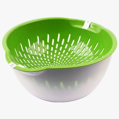 Picture of Multi-Color Fruit Strainer + Transparent Mixing Bowl - Mintra 4931