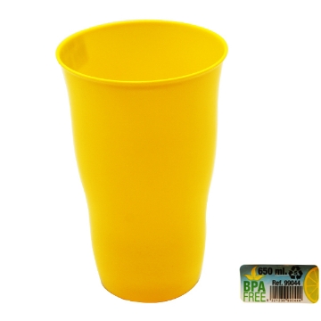 Zeige Details für Großer Kunststoffbecher 650 ml in verschiedenen Farben - Mintra. Bild von Großer Kunststoffbecher 650 ml in verschiedenen Farben - Mintra.