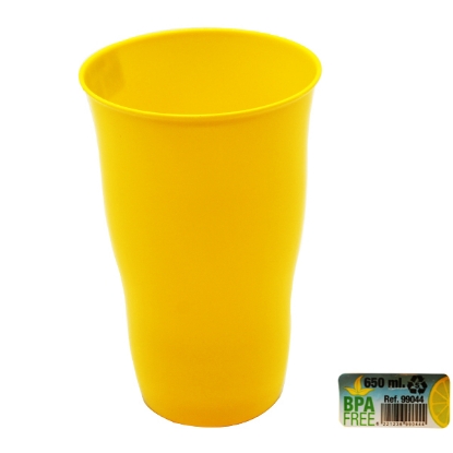 Picture of Large Plastic Cup 650 ml multi Colors - Mintra.