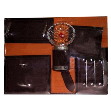 Show details for Leather Desk Pad Set 9 Pieces - High Quality Picture of Leather Desk Pad Set 9 Pieces - High Quality
