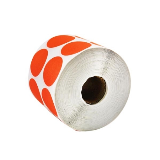 Picture of Decorative Sticker Roll Round Shape 30 mm Yellow color - Tanex 2000