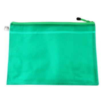 Mostrar detalles de Carpeta con cremallera de malla verde - B4 - Simba Imagen de Carpeta con cremallera de malla verde - B4 - Simba